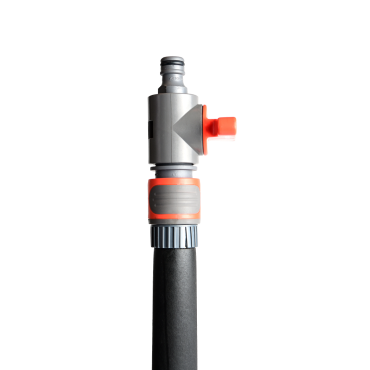 WS RVS Vloertrekker met aansluiting voor (Gardena) tuinslang incl. kraantje (t.b.v. inkeren WS Voegmortel)