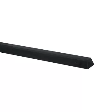 Betonpaal glad met diamantkop 10 x 10 x 280 cm, antraciet ongecoat, eindpaal.