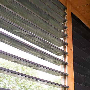 DHZ shutter framewerk, 2 stuks 165 cm t.b.v. 14 planken.