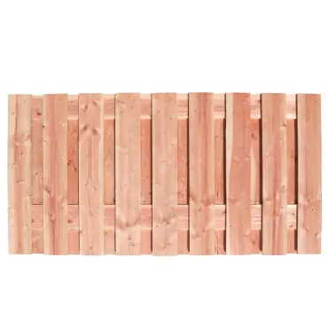 Redvision geschaafd plankenscherm 19-planks 16 mm, 180 x 90 cm, verticaal recht.