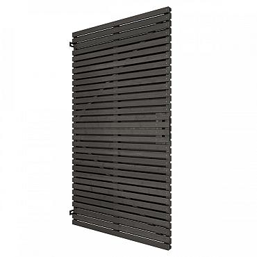 Grenen geschaafd latten deur op verstelbaar frame, horizontaal, 178 X 99 x 5 cm, zwart gespoten.