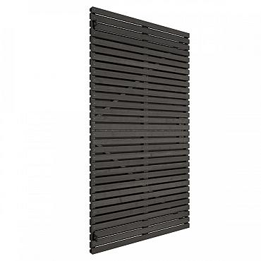 Grenen geschaafd latten deur op verstelbaar frame, horizontaal, 178 X 99 x 5 cm, zwart gespoten.