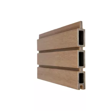 NewTechWood co-extrusie composiet Triple Rhombus schermplank, 2,1 x 15 x 180 cm, Teak.