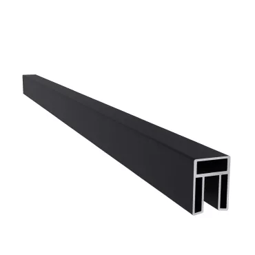 NewTechWood aluminium frameset t.b.v. triple schermplanken, zwart.