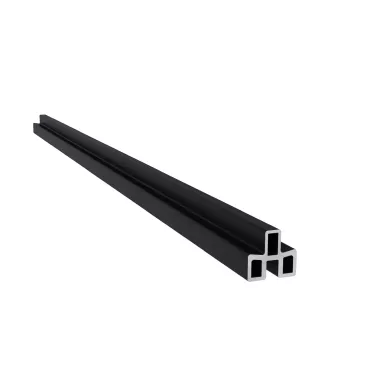 NewTechWood aluminium frameset t.b.v. triple schermplanken, zwart.