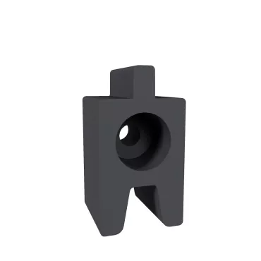 NewTechWood aluminium frameset t.b.v. triple schermplanken, zwart.