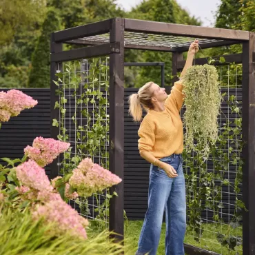 Gaaspaneel met maas 15 x 15 cm stekloos, verzinkte draad, 75 x 180 cm.