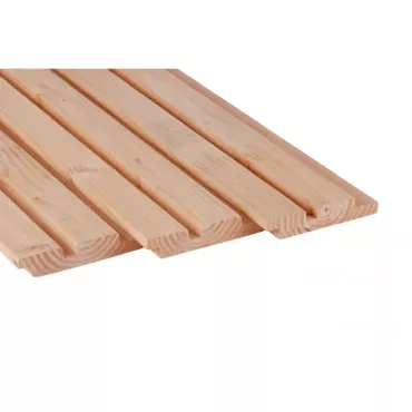 Douglas geschaafd rhombusprofiel 2,7 x 14,5 x 300 cm, onbehandeld.