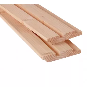 Douglas geschaafd rhombusprofiel 2,7 x 14,5 x 300 cm, onbehandeld.