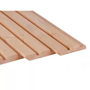 Douglas geschaafd rhombusprofiel 2,7 x 14,5 x 400 cm, onbehandeld.
