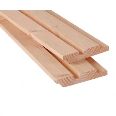 Douglas geschaafd rhombusprofiel 2,7 x 14,5 x 400 cm, onbehandeld.