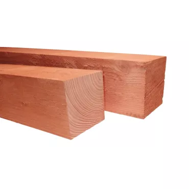 Douglas fijnbezaagde paal 10 x 10 x 250 cm, onbehandeld.