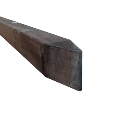 AV Hardhouten paal geschaafd, gepunt 6,8 x 6,8 x 275 cm
