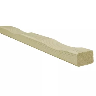 Vuren ventilatielat t.b.v. wandbekleding, 2,1 x 4,5 x 250 cm, groen geïmpregneerd.