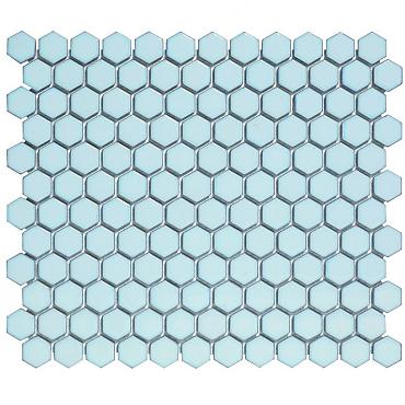 Barcelona Hexagon Soft Blue with Edge 26x30xcm