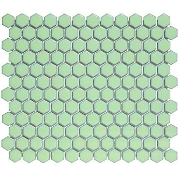 Barcelona Hexagon Soft Green with Edge 26x30xcm