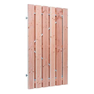 Douglas geschaafde plankendeur op verstelbaar stalen frame, 16 mm, 100 x 195 cm, onbehandeld.