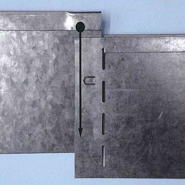 Graskant metaal 20 x 118cm