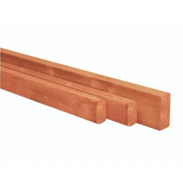 Douglas geschaafde regel 4,0 x 6,0 x 300 cm, onbehandeld.