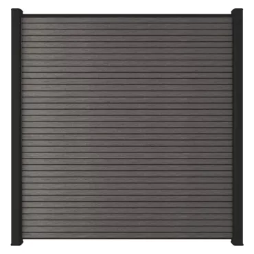 NewTechWood Co-extrusie composiet scherm Triple, 180 x 180 cm, Silver Gray.