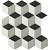 Paris Cubic black+white+grey 26,6x30,5xcm