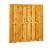 Grenen geschaafd plankenscherm 18-planks 15 mm, 179 x 179 cm, recht, groen geïmpregneerd.