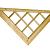 Naaldhout geschaafde inzet trellis, 129 x 92 x 4,8 cm, groen geïmpregneerd.