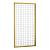 Eco gaastrellis met maas 7,5 x 7,5 cm, in grenen raamwerk 4,5 x 4,5 cm, 90 x 180 cm, groen geïmpregneerd.