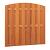 Hardhouten plankenscherm 18-planks 14 mm toog verticaal 180 x 170/180 cm.