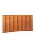Hardhouten plankenscherm 17 planks 14 mm recht verticaal 180 x 90 cm.