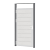 Aluminium kozijnset, 2 palen + 1 bovenregel t.b.v. composiet deur
