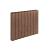 Rondo Palissadeband 8x50x50 cm Bruin