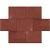 Betontegel 40x60x5 cm Rood