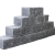 STRAIGHT BLOCK 35X20X15 MOUNT EVERES