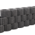 CIRKELFLOR MINI ZWART 30X20X20CM