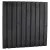 Naaldhout geschaafd plankenscherm 21-planks 15 mm, 180 x 180 cm, recht, geïmpregneerd en zwart gespoten.