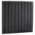 Naaldhout geschaafd plankenscherm 21-planks 15 mm, 180 x 90 cm, recht, geïmpregneerd en zwart gespoten.