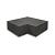 Hoekstuk Traptrede Oud Hollands 37x15cm, 90° buiten Carbon