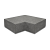 Hoekstuk Traptrede Oud Hollands 40x20cm, 90° binnen Antraciet