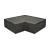 Hoekstuk Traptrede Oud Hollands 40x20cm, 90° binnen Carbon