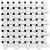 Paris Basket weave White and Black 30x30xcm