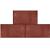 Betontegel 15x30x4,5 cm Rood