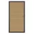 NewTechWood Co-extrusie composiet deur in aluminium frame, horizontaal triple, 100 x 195 cm, Red Cedar.