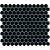 Barcelona Hexagon Black 26x30xcm