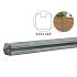 Betonpaal met sleuf en diamant kop t.b.v. schutting 11,5 x 11,5 x 278 cm, grijs eindpaal, ongecoat.