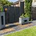MUURELEMENT BLACK SLATE 250X50X4-6,5 CM
