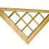 Naaldhout geschaafde inzet trellis, 129 x 92 x 4,8 cm, groen geïmpregneerd.