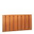 Hardhouten plankenscherm 17 planks 14 mm recht verticaal 180 x 90 cm.