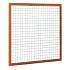 Hardhouten betonijzertrellis met maas 7,5 x 7,5 cm, in raamwerk 4,5 x 7,0 cm, 180 x 180 cm.