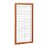 Hardhouten betonijzertrellis met maas 7,5 x 7,5 cm, in raamwerk 4,5 x 7,0 cm, 90 x 180 cm.